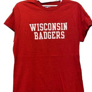 University of Wisconsin Badgers Campus One Sportswear Women's Tee Shirt, Large